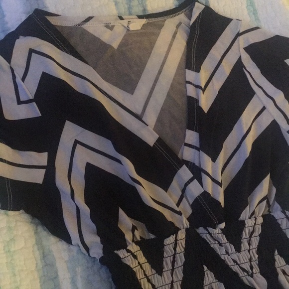 Black and white beach coverup/ sundress - Picture 3 of 4